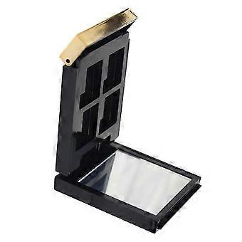Palette de fards à paupières quatre couleurs, mini palette vide avec miroir