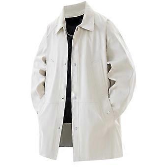 Men Spring Autumn Windbreaker Jacket Men 7XL Plus Size Long Jackets Male Outerwear Hooded Coats
