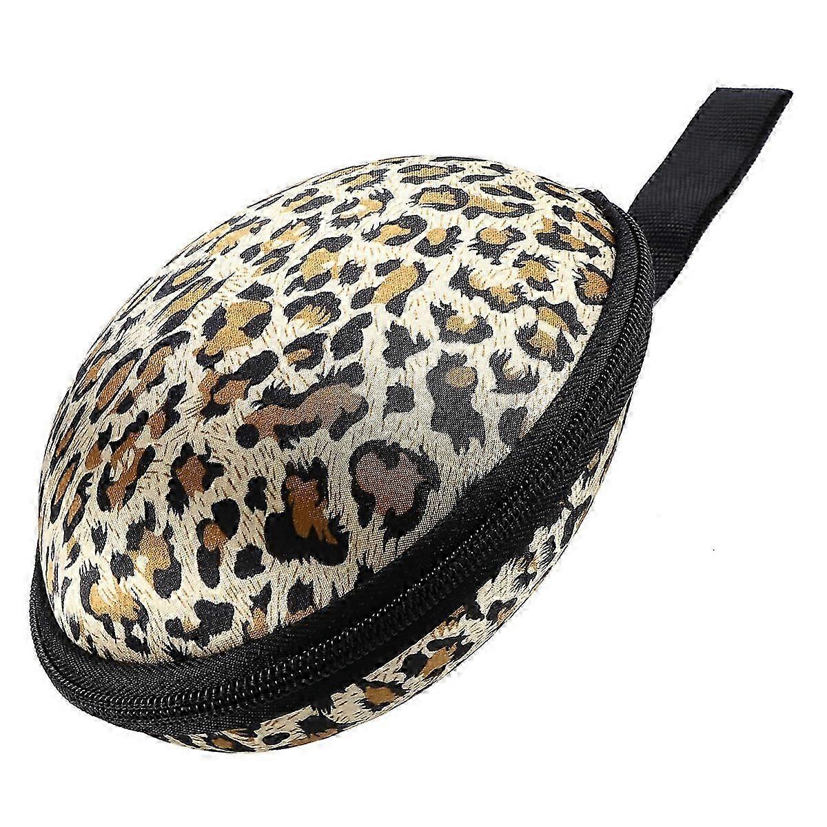 Small Zippered Case Silicone Bra Storage Case for Bra Storage Leopard