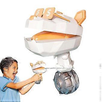 Elektrisch waterpistool met cartoon puppy-design, grote watertank, geschikt voor kinderen en volwassenen.