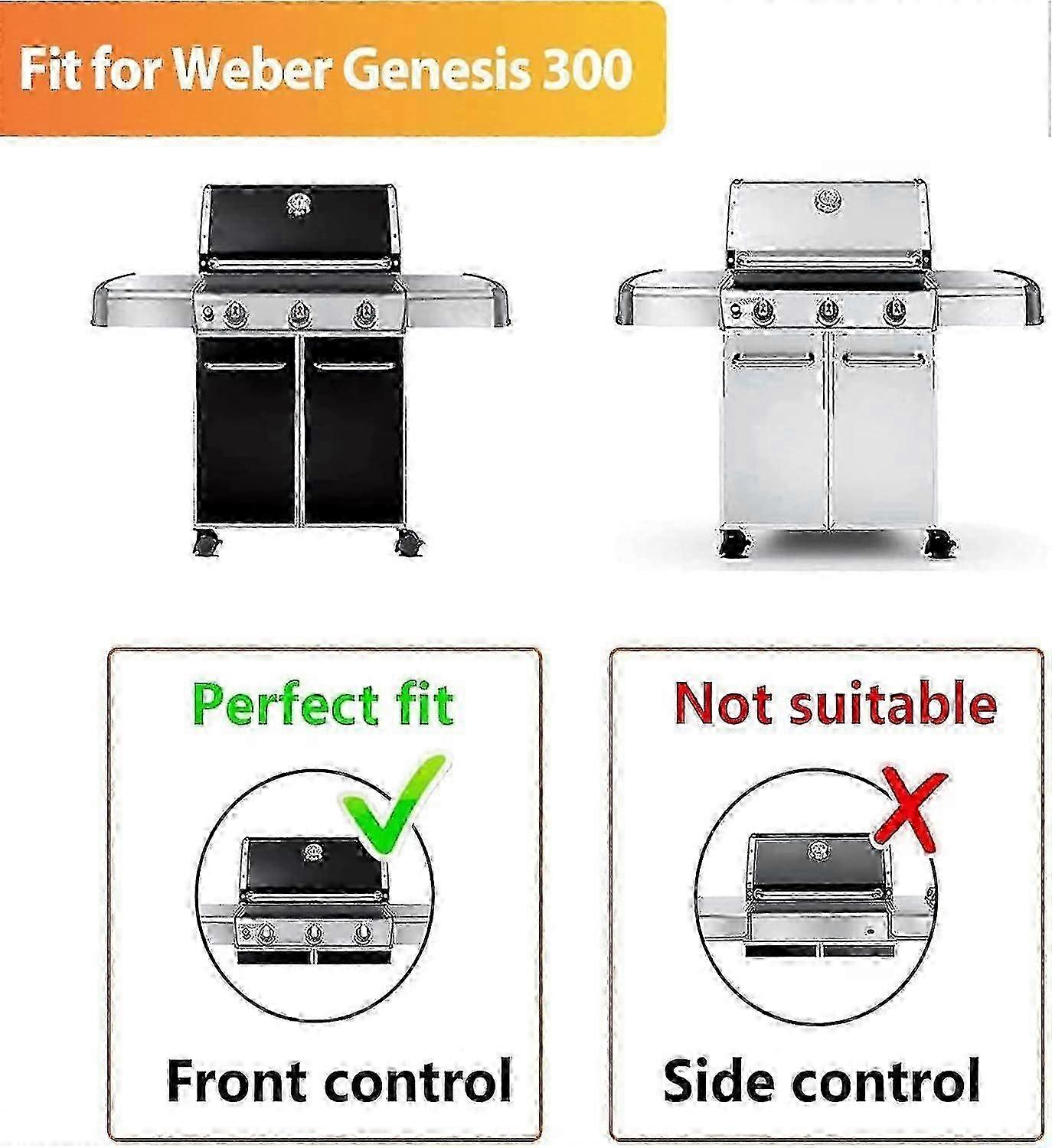 Weber Genesis 300 Series Grill Burner 19.5 polegadas compatível com E310 E320 E330 S310 S320 S330