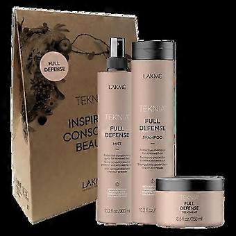 Lakme Teknia Full Defense Retail Pack: Schampo 300 ml, Behandling 250 ml, Mist 300 ml
