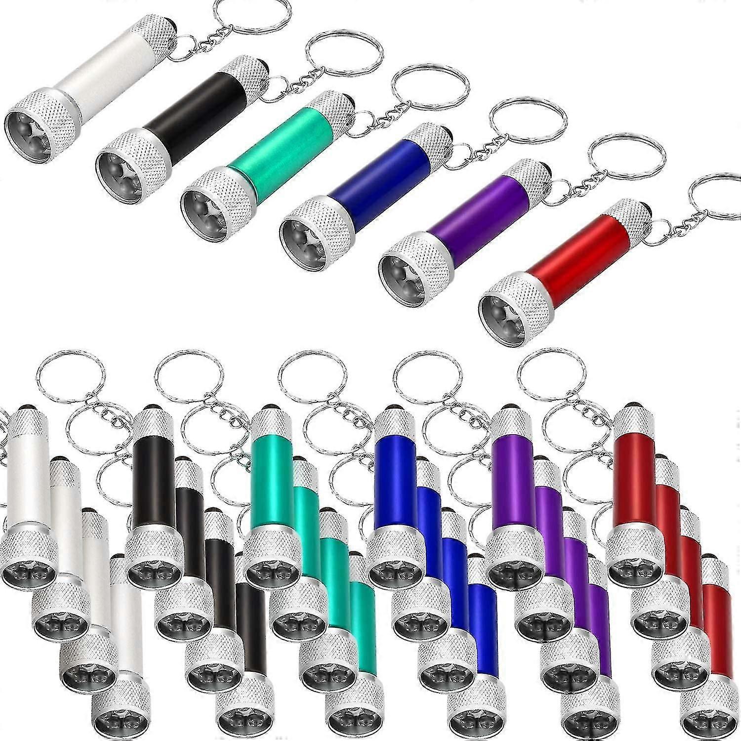30pcs Mini Led Torch Keychain Portable 5 Bulb Led Torch