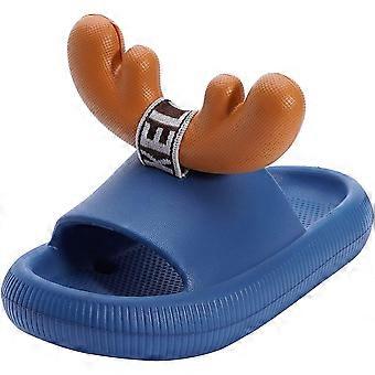 Slippers for Girls and Boys Quick Drying Sandals With Lovely Antler Decoration Softy Non-Slip Slippers for Shower Slide Sandals for Indoor & Outdoorac