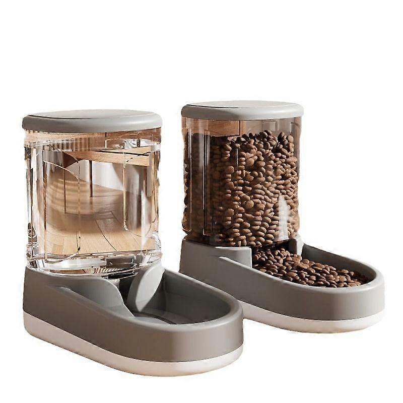 Automatic Pet Feeder and Water Dispenser Set Gravity