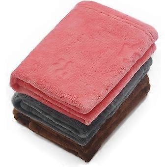 1 Pack 3 Puppy Blankets Dog Blanket, Soft Pet Blanket, Fluffy Pet Bed Blanket, Cat Kitten Blanket Throw, Cute Paw Print Pet Blanket-Mix Paw Small(23"x