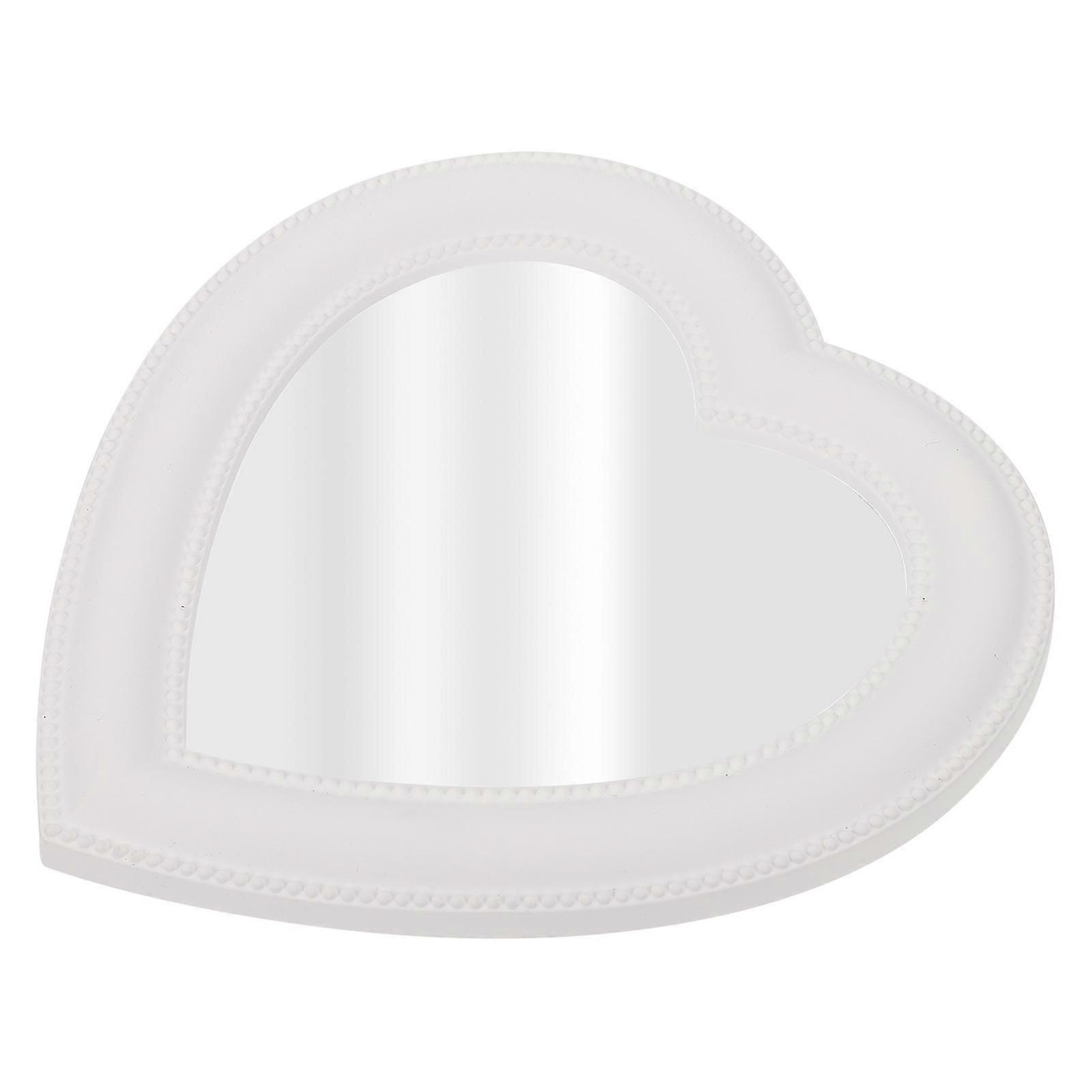 Heart Shaped Makeup Mirror | Wall-Mounted Desktop Mirror 2Pcs
