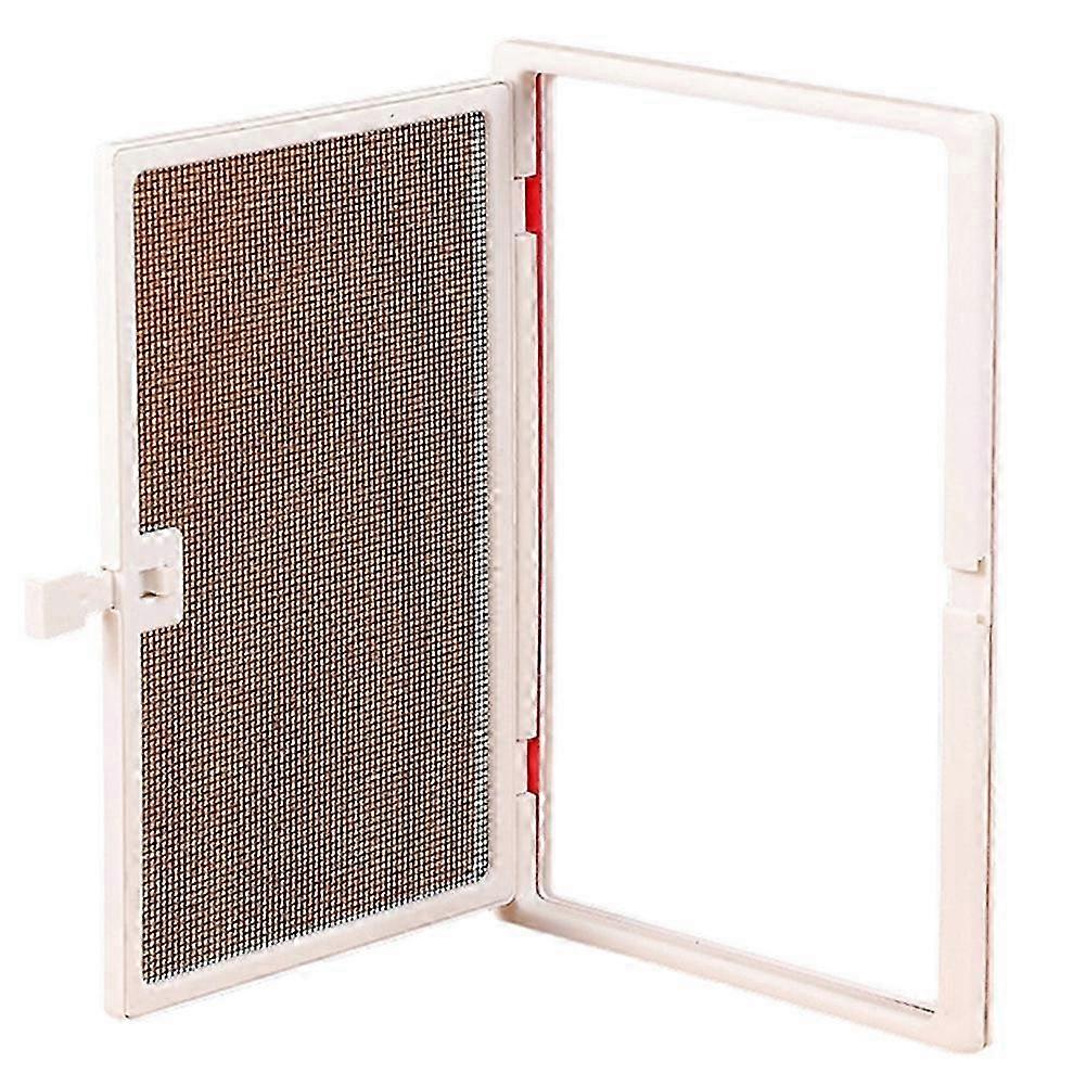 Window Screen with Small Window, Enhanced Wind Resistance, Easy Installation White