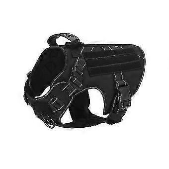 Dog tactical harness training working adjustable metal buckle high quality nylon material vest for large dogs german shepherd