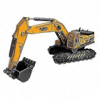 Engineering Excavator Toy Truck with Grab Crane for Kids, Alloy and Plastic Car Model, Force Control