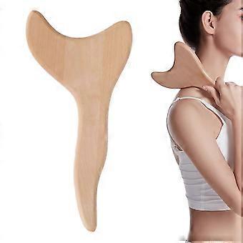 Gua Sha Board, Exquisite Wooden Guasha Massage Tool for Neck Body Meridian, Gua Sha Scraping Massage Tool, Beech Scraping Board for Skin Caring