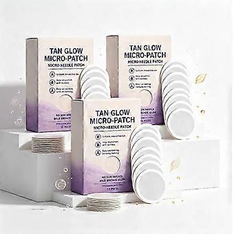 10 self-tanning patches for sun-kissed skin without the sun, breathable care patches for easy application, ideal for summer holidays at the beach.