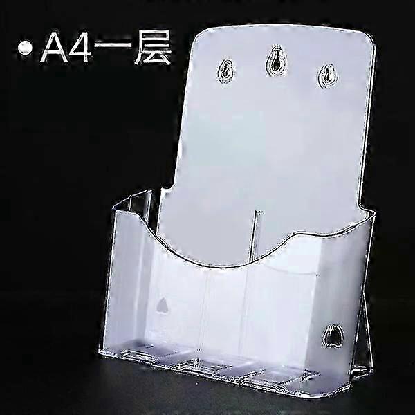 Acrylic file rack, hanging type, wall-mounted design