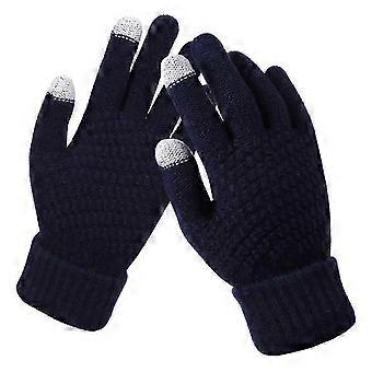 Damen-Winterhandschuhe mit Touchscreen, fleecegefütterte Strickhandschuhe 2025