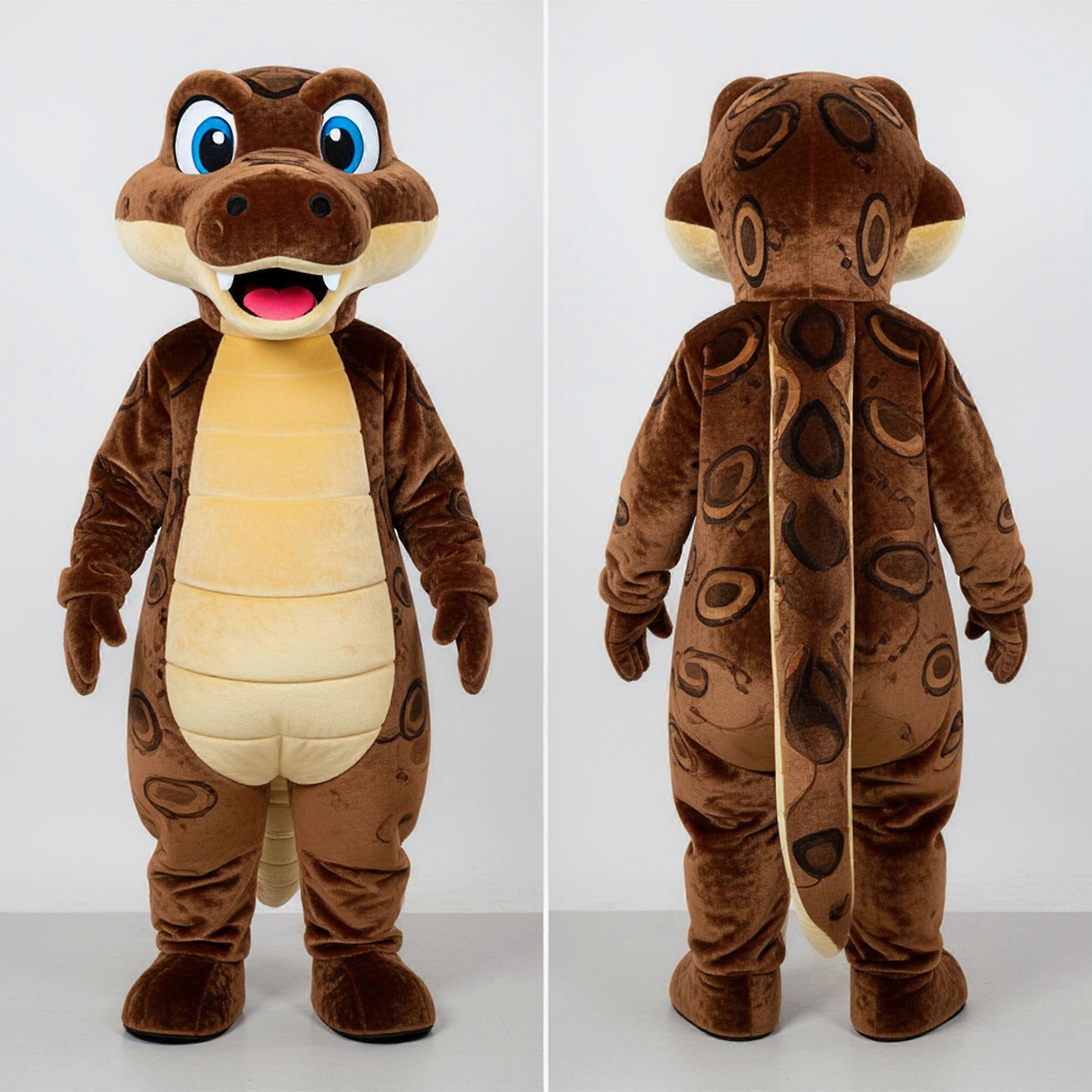 MASTICOT Rich Brown Playful Python Mascot