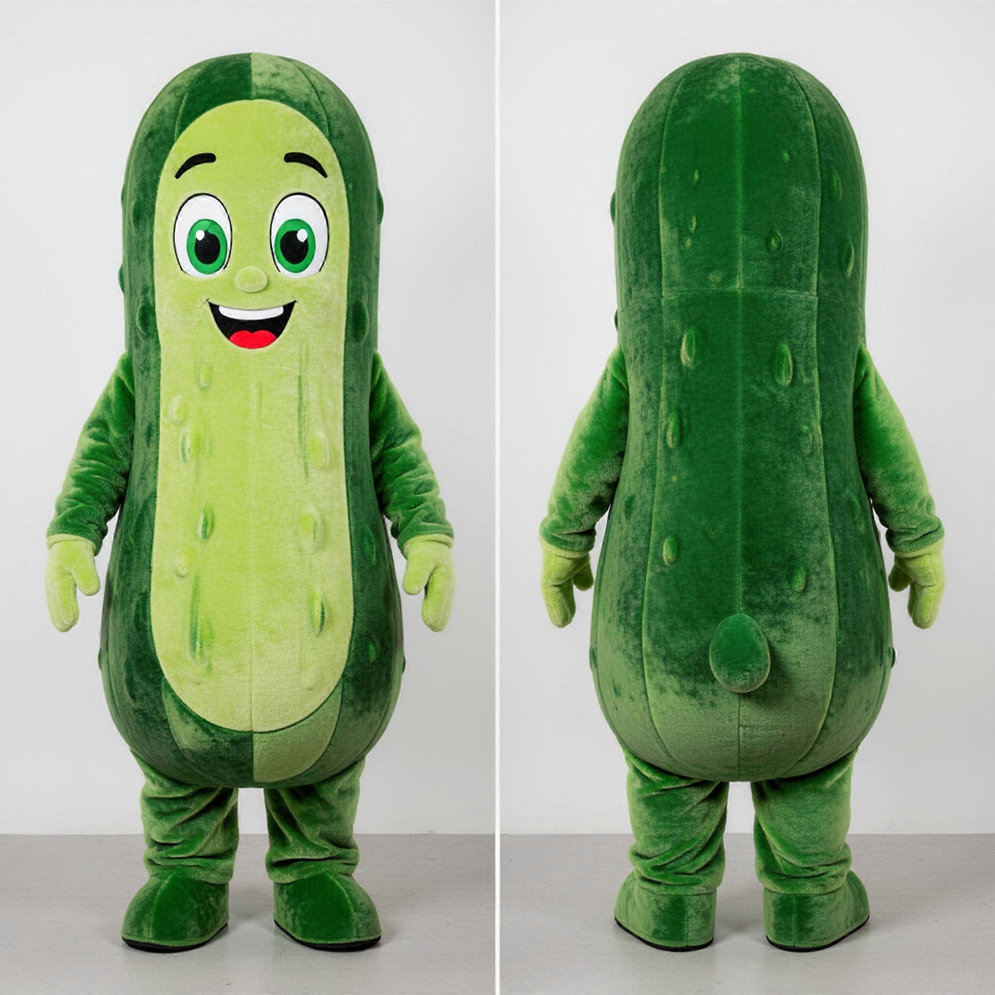 MASTICOT Lime Green Plush Cucumber Mascot