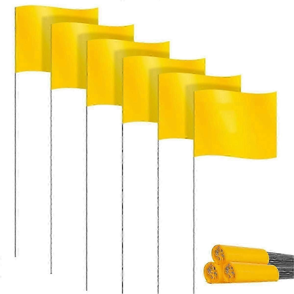 Small Marking Flags for Lawn 30 Pack PVC Garden Flags
