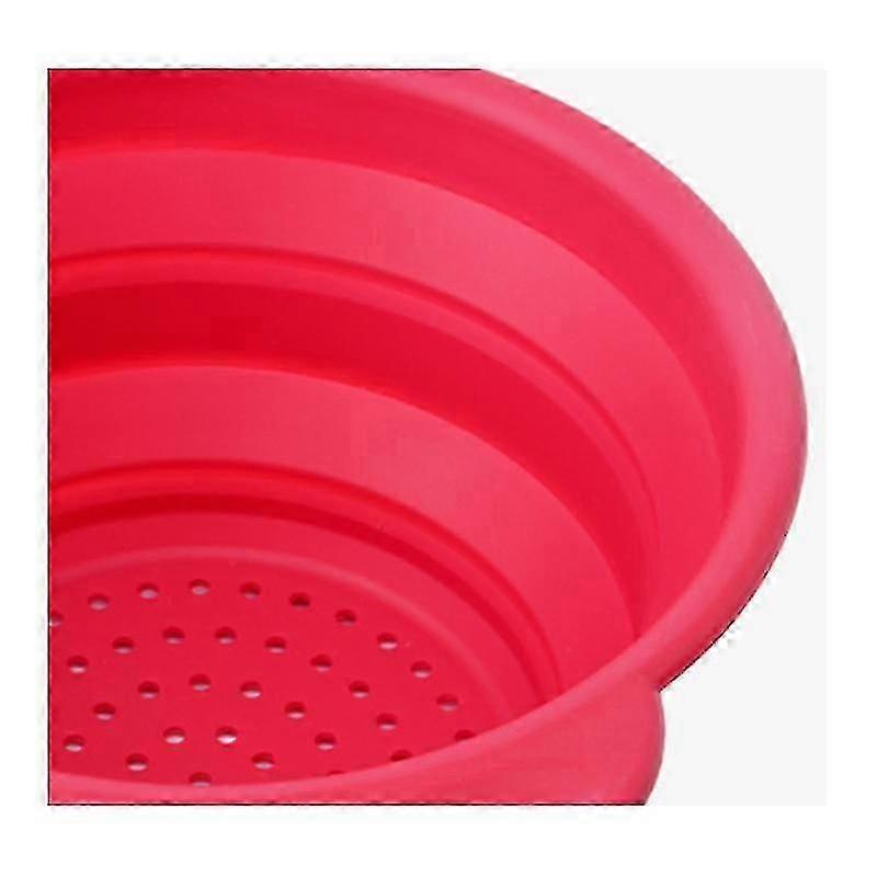Multi-purpose High Temperature Resistant Kitchen Fruit Basket Vegetable Portable Folding Silicone D
