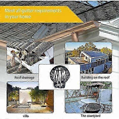 4 Pack Weatherproof Gutter Strainers PVC
