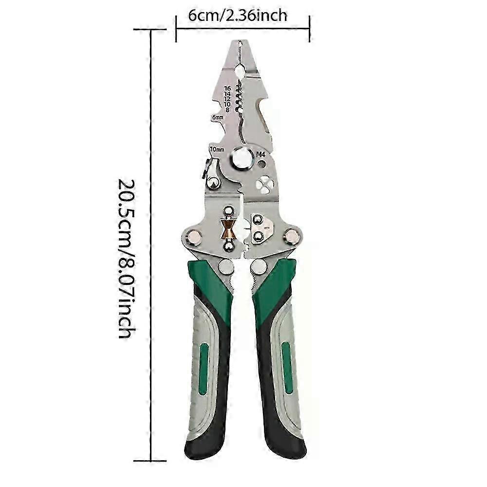 Multifunctional Folding Wire Stripper Professional Electrical Wire Stripping Tool for Stripping Cutting Wire