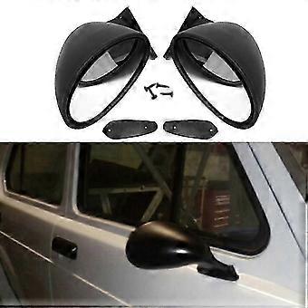 California Style Left & Right Car Classic Retro Door Wing Side Mirror Rearview Vintage Matte Univer p202411261372