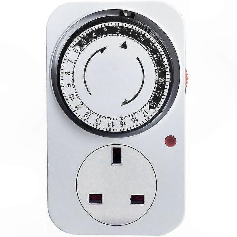 24-Hour Auto Timer Socket with Cycle Switch for Home Use, Standard Size