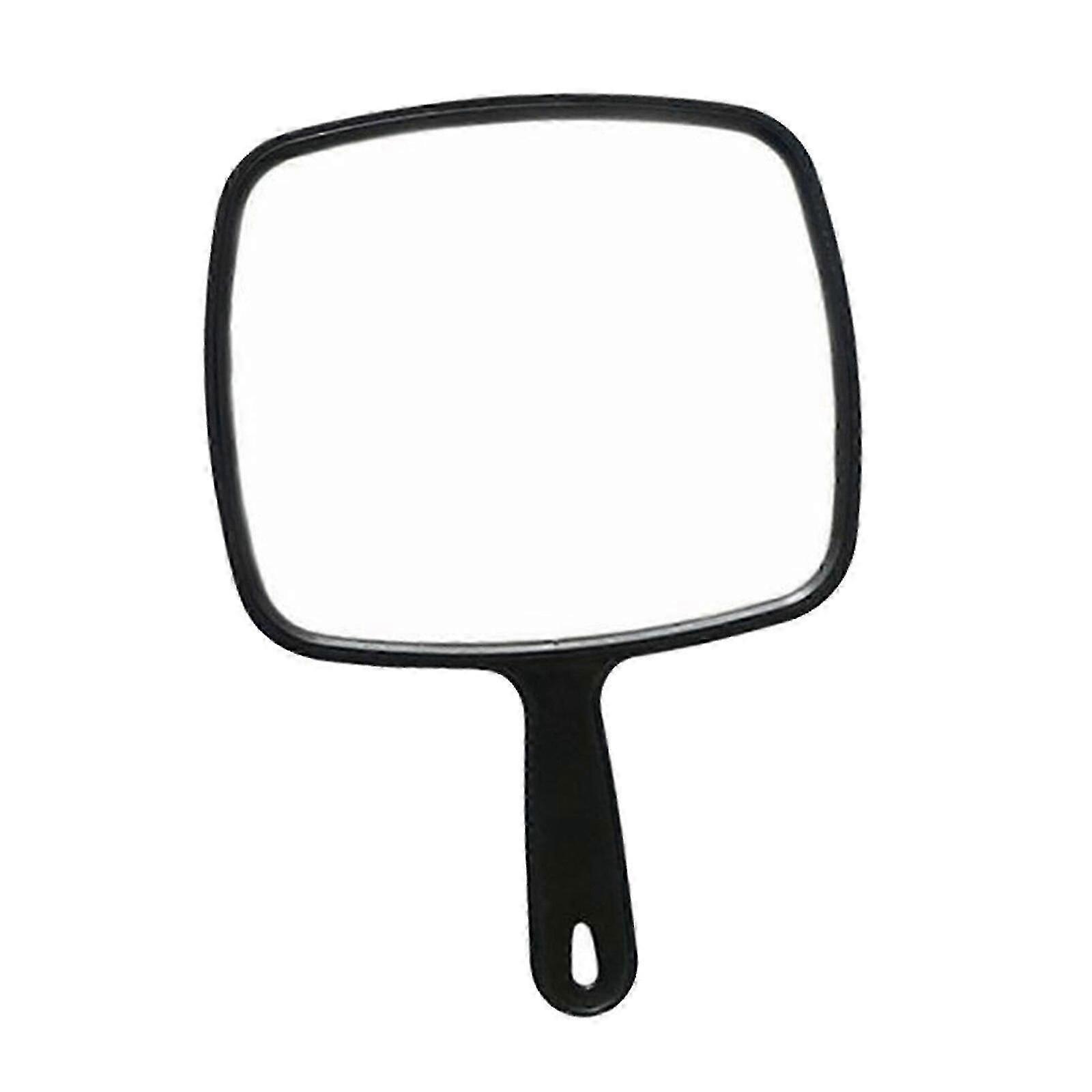 Pure Black Rounded Rectangle Mirror