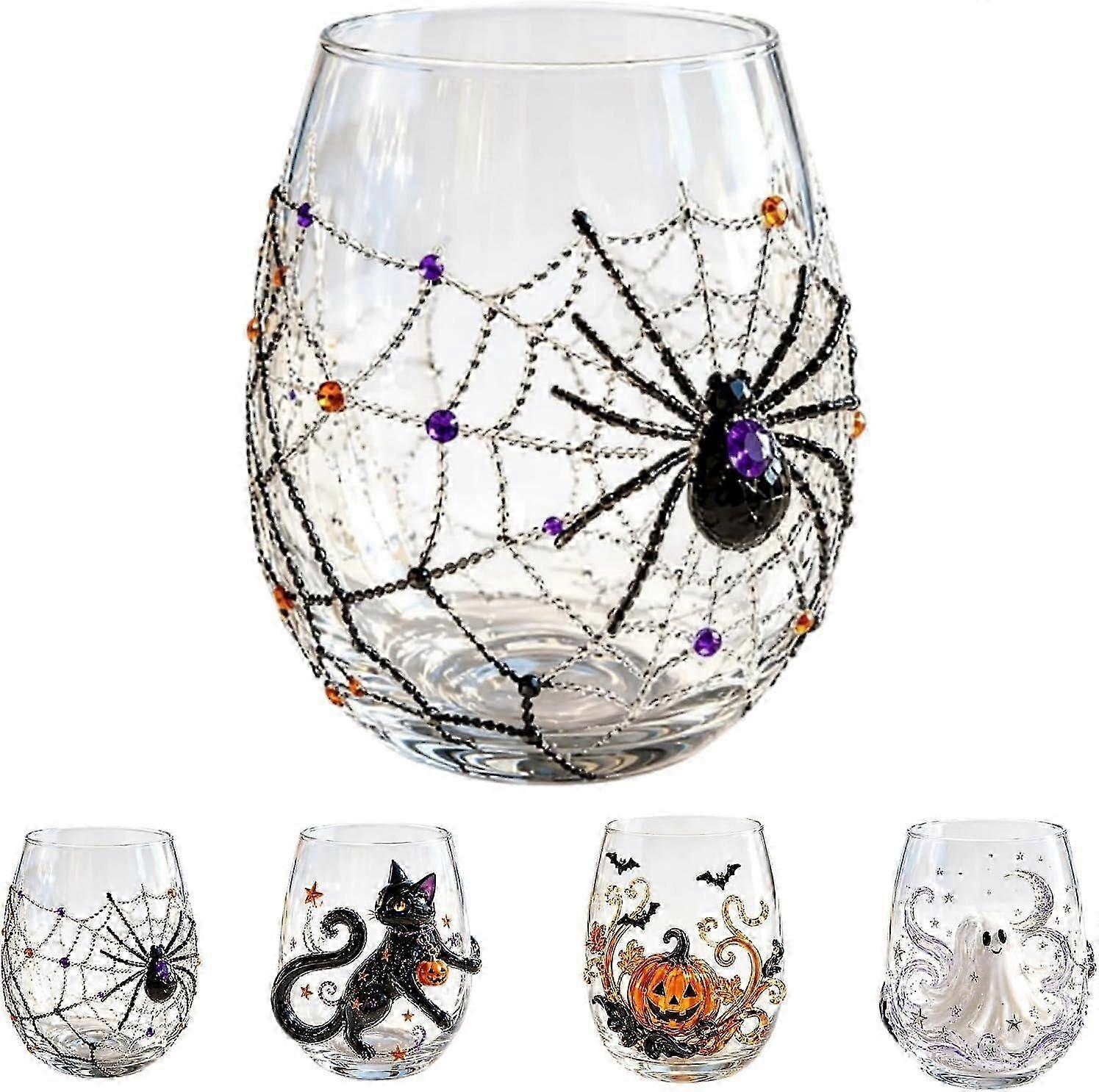 Fall 3D Halloween Tumbler Set