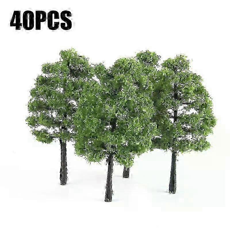 40 Pcs 1:100 Scale Railroad Model Trees
