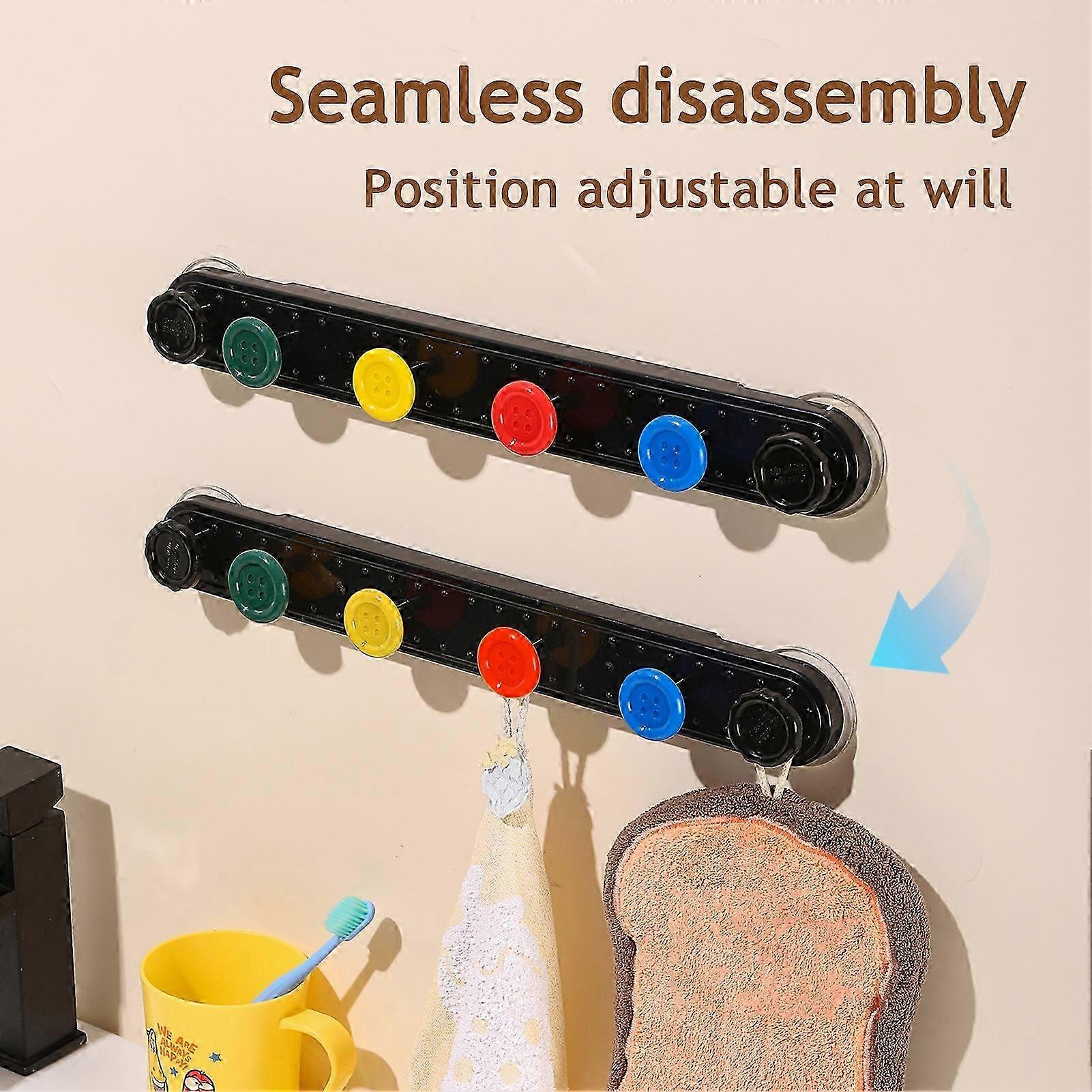 Waterproof ABS Suction Row Hook
