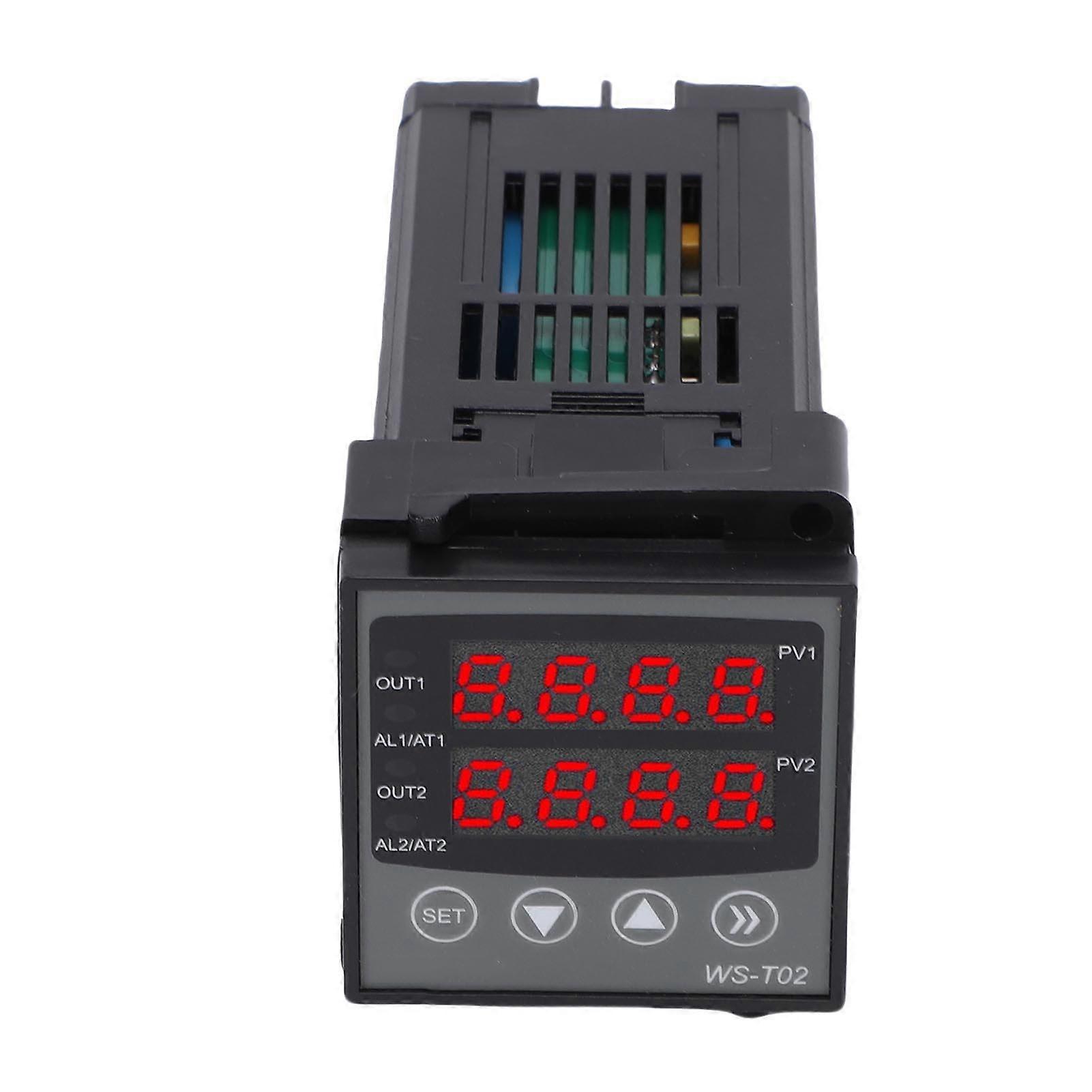 PID Temperature Controller Digital Smart 2 Output 2 Reminder K Type Thermocouple Input
