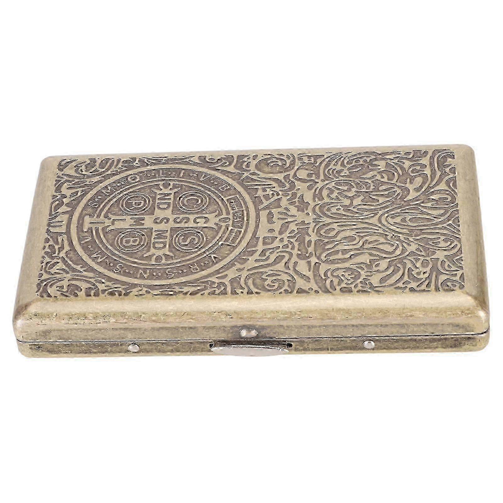 Hard cigarette case. Retro cigarette case. Metal cigarette case compatible with 20 cigarettes. Constantine Intelligence