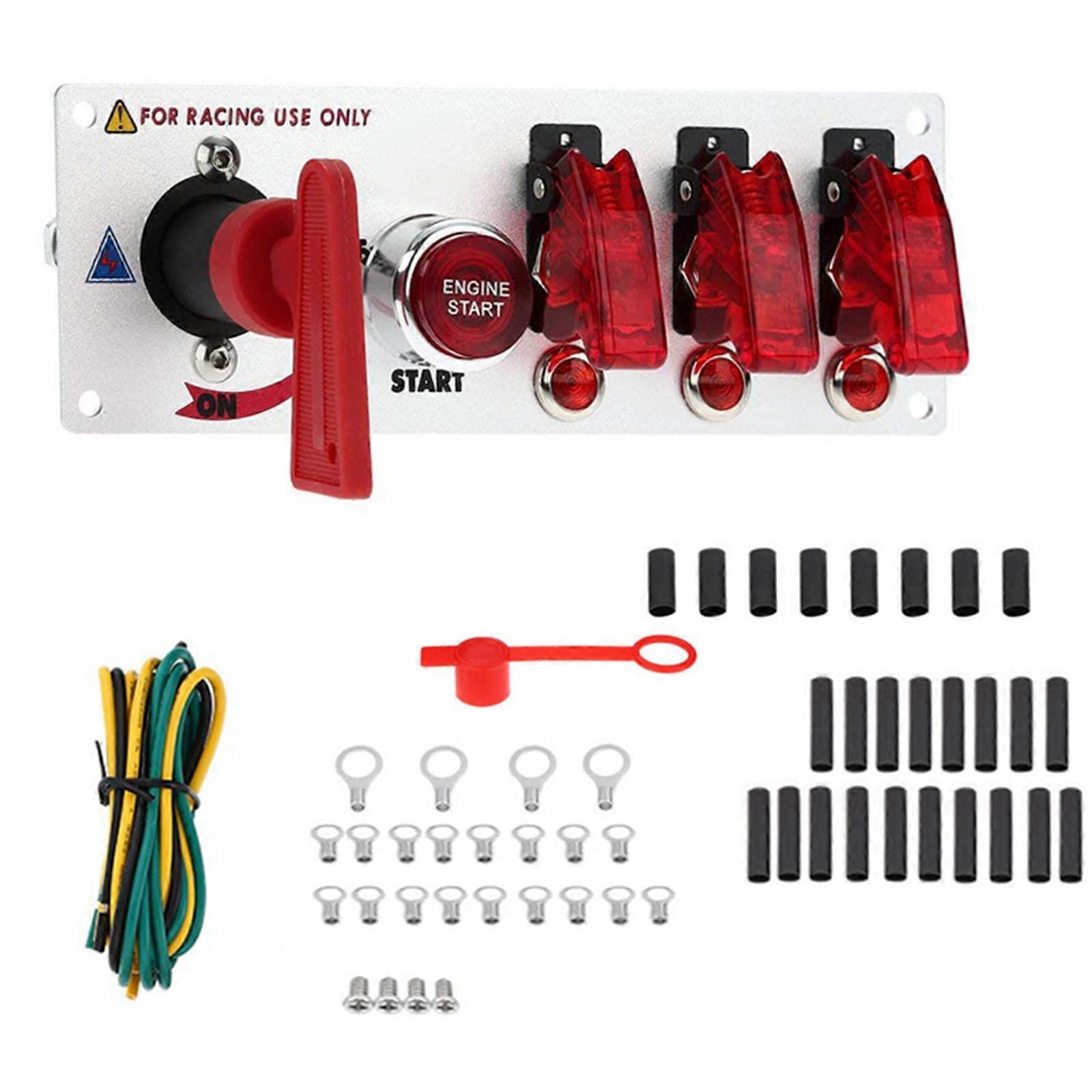 Ignition Switch Panel 12 V Race Car Engine Start Push Button