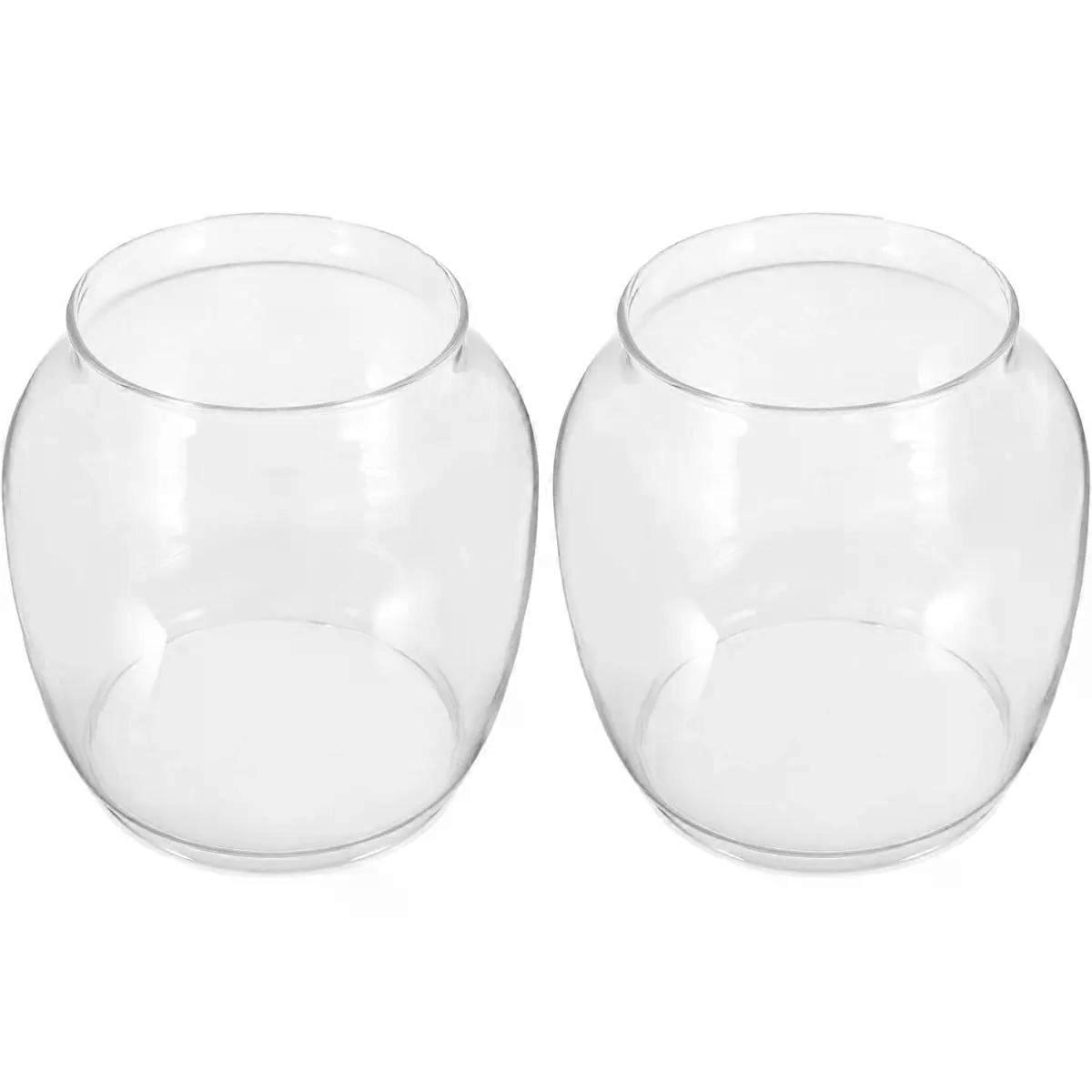 Glass Lamp Shade Replacement 2pcs Hurricane Chimney