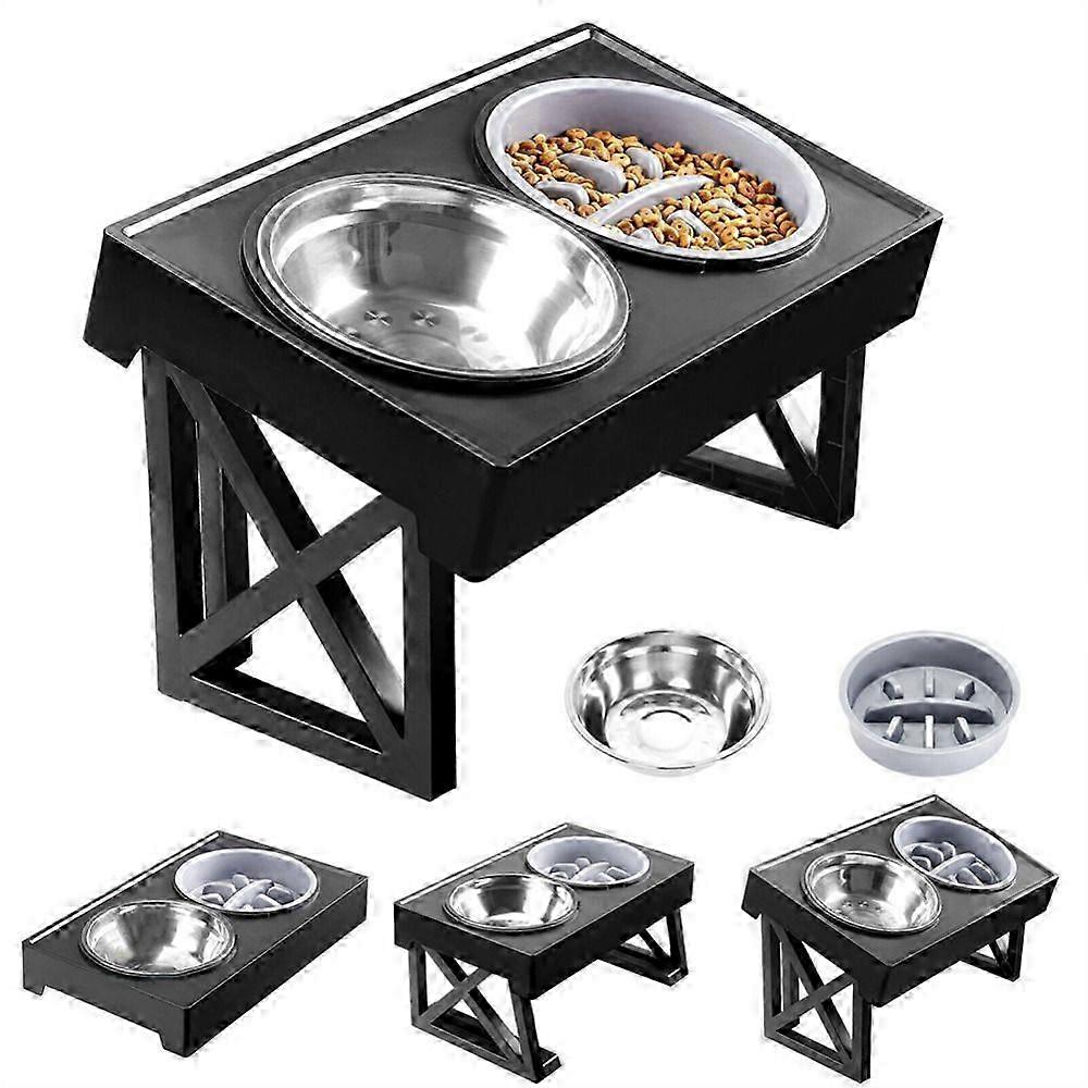 Multi-Height Elevated Dog Feeding Station