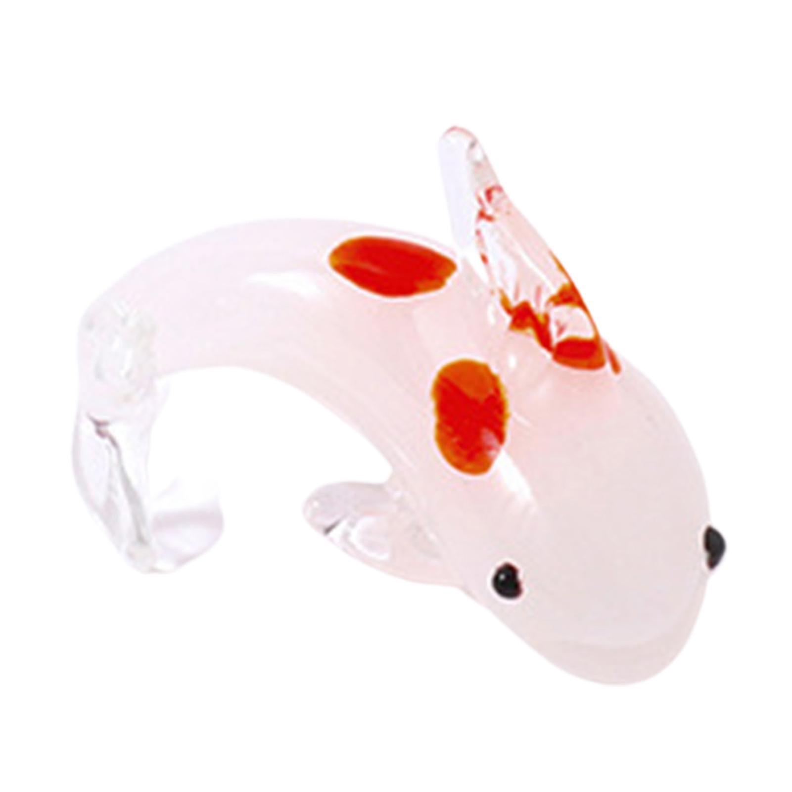 ミニ魚のおもちゃ滑らかな表面いいえバー軽量水族館ガラス魚のフィギュアのための家