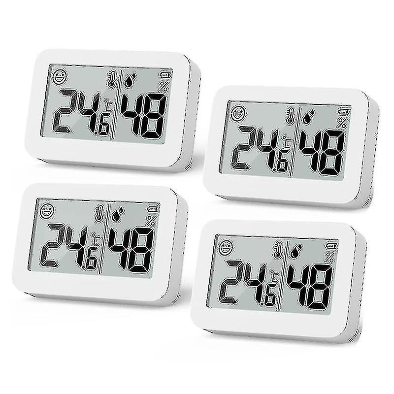 4-pack Mini Hygrometer Indoor Thermometer, Humidity Gauge