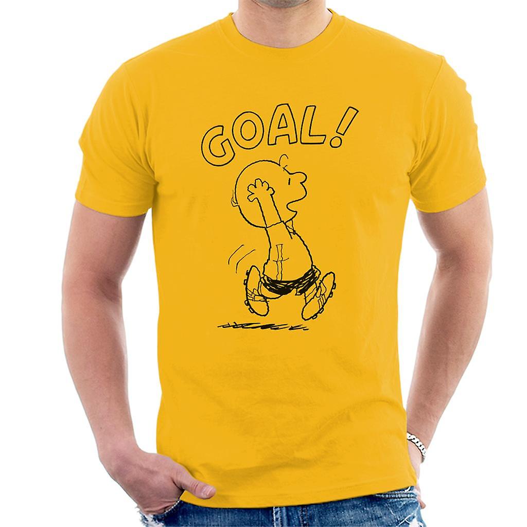 Peanuts Football Charlie Brown Goal Men's T-Shirt Fruugo US - Main Image