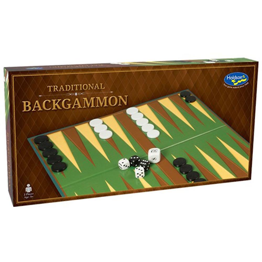 Holdson Traditional Backgammon Board Game Two Players Ages Eight Years and Up
