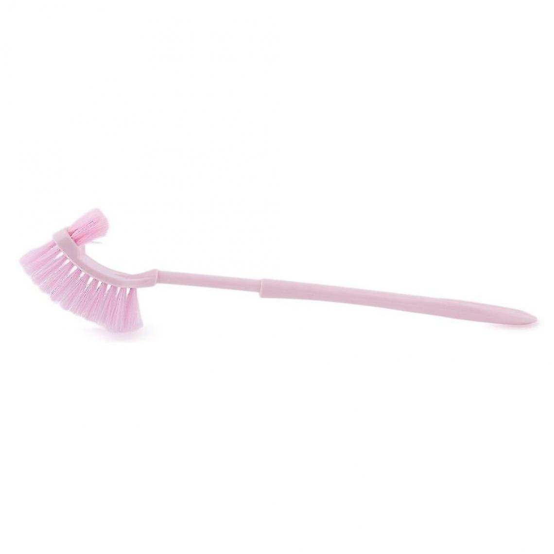 Plastic Handle, Bathroom, Tableware, Double-sided Brush.(pink)