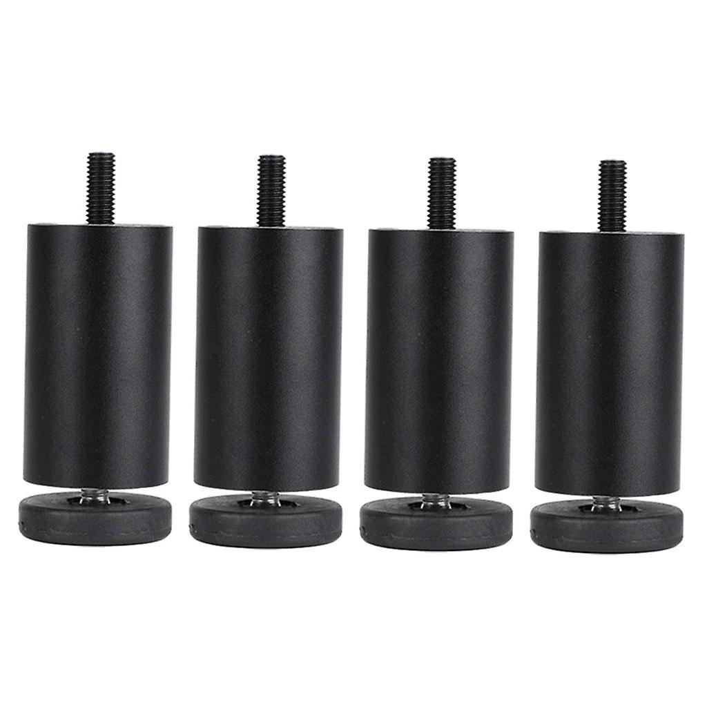 4pcs Έπιπλα κραμάτων αργιλίου πόδια καναπές καναπές τραπέζι ντουλάπι TV Stand πόδια ασήμι 6cm