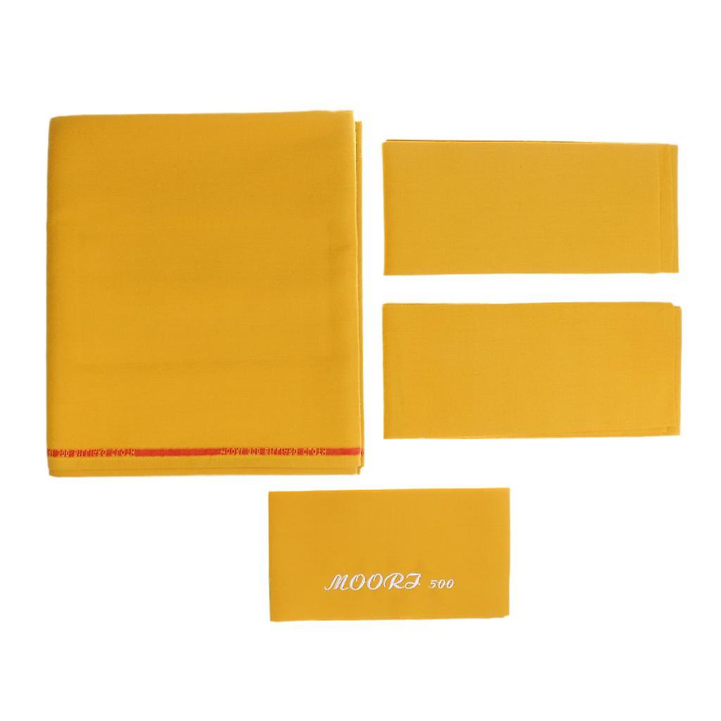 M00RI 500 Worsted Pool Table Cloth for 9ft Table - Speed Billiard Felt Golden Yellow