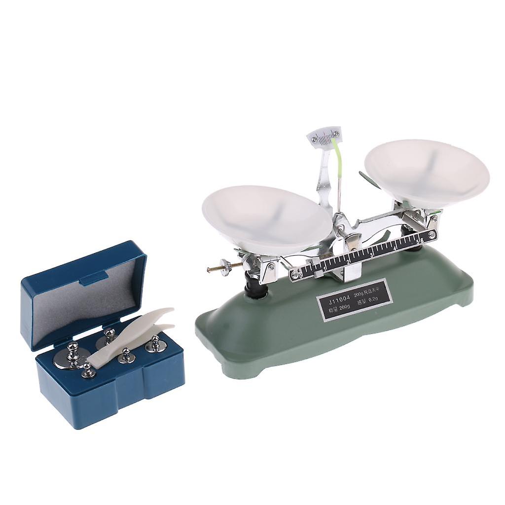 200 Gram Table Balance Scale with Weights for Teaching Tool Lab Equipment