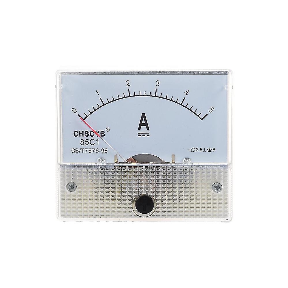 85c1-a Analog Current Panel Meter Dc 5a Amp Ammeter