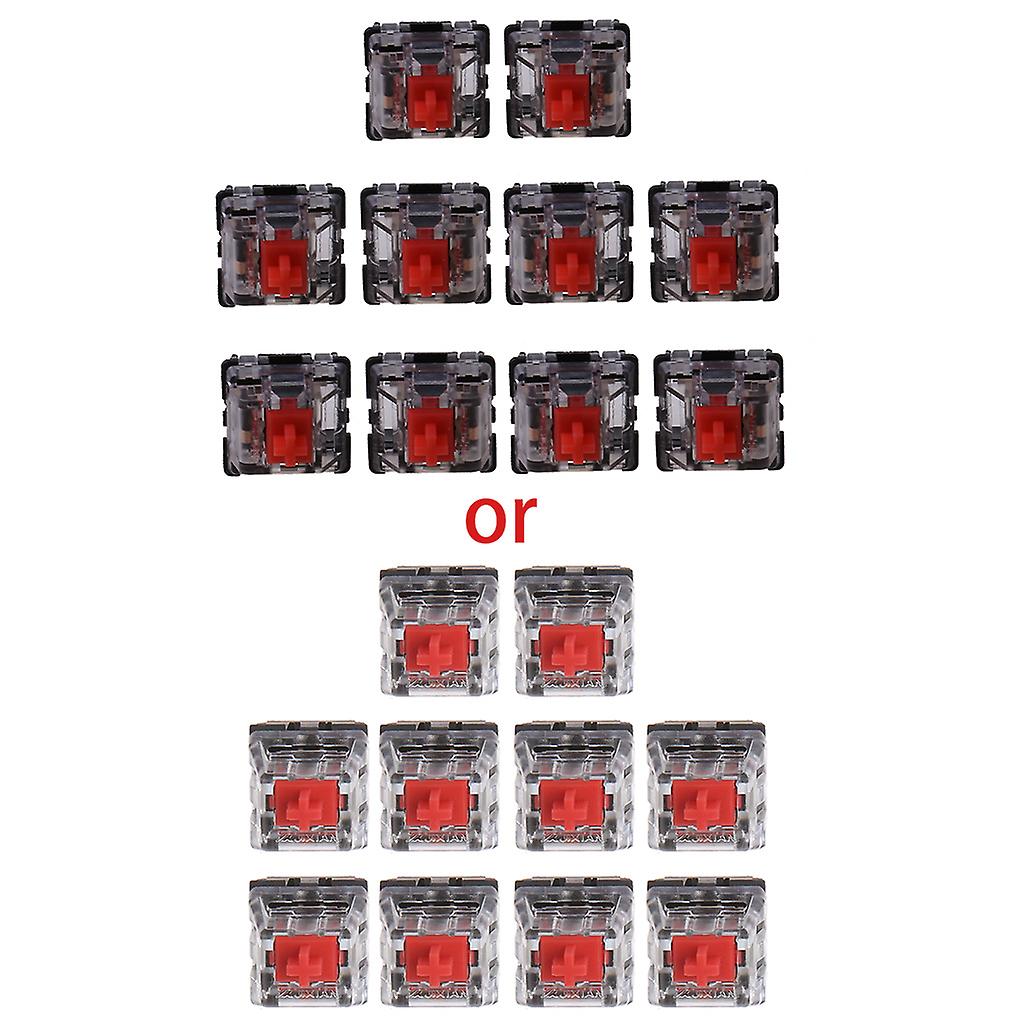 Mechanical Keyboard Red Switch Linear Switches Trigger Quick Shaft 10 PCS