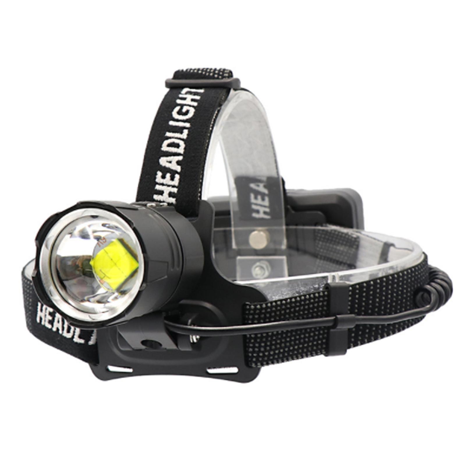 Rechargeable Headlamp Flashlight Waterproof Head Mounted Lamp For Running Camping Hiking Picnic