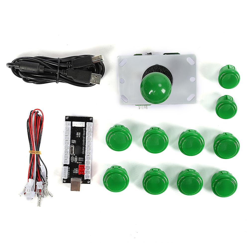 30/24 Cassette Button   5P Rocker Single Kit Black USB Core Board Arcade Kit Green
