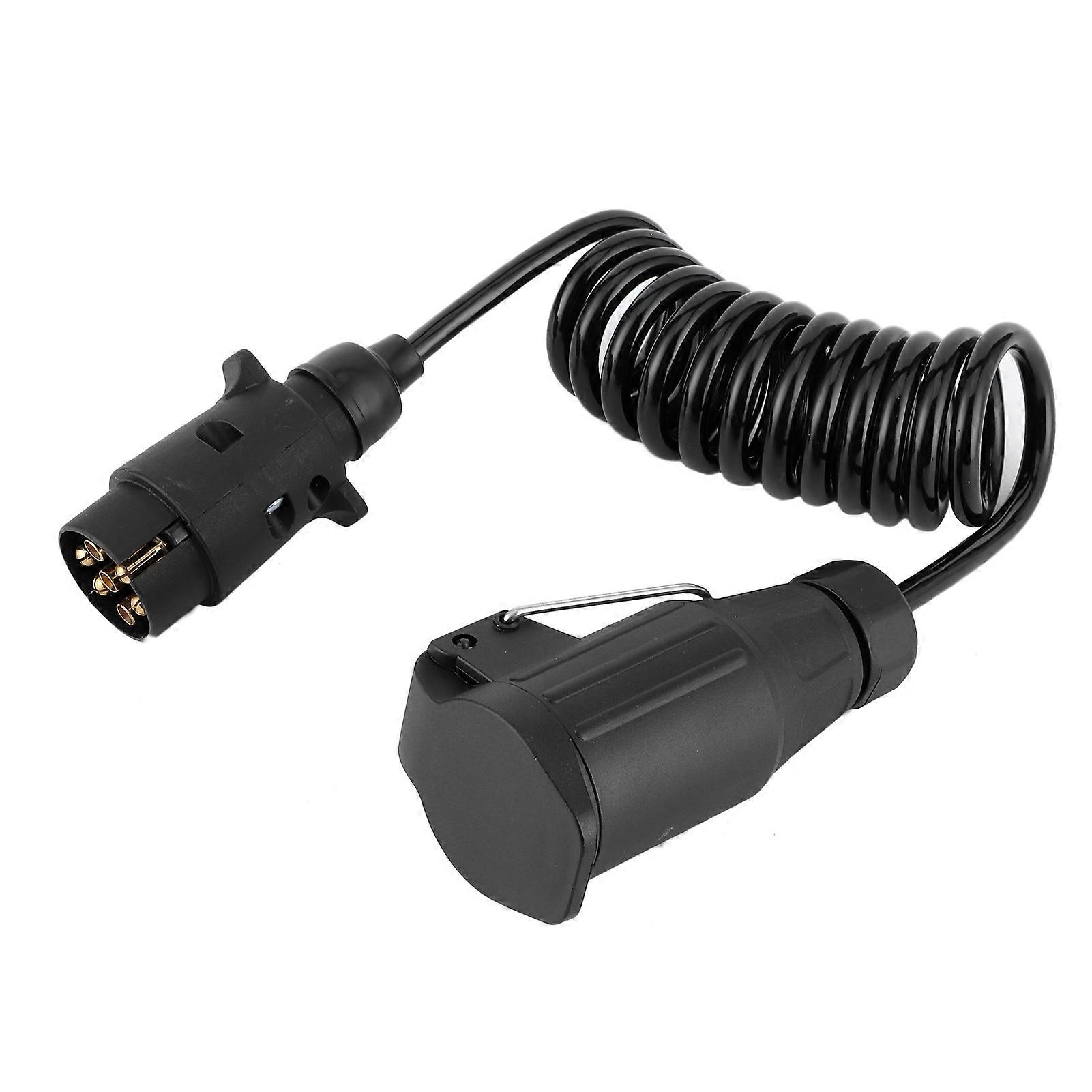 Trailer Connector,Trailer Wiring Spring Wire RV Extension Cord Trailer Socket Enhanced Durability