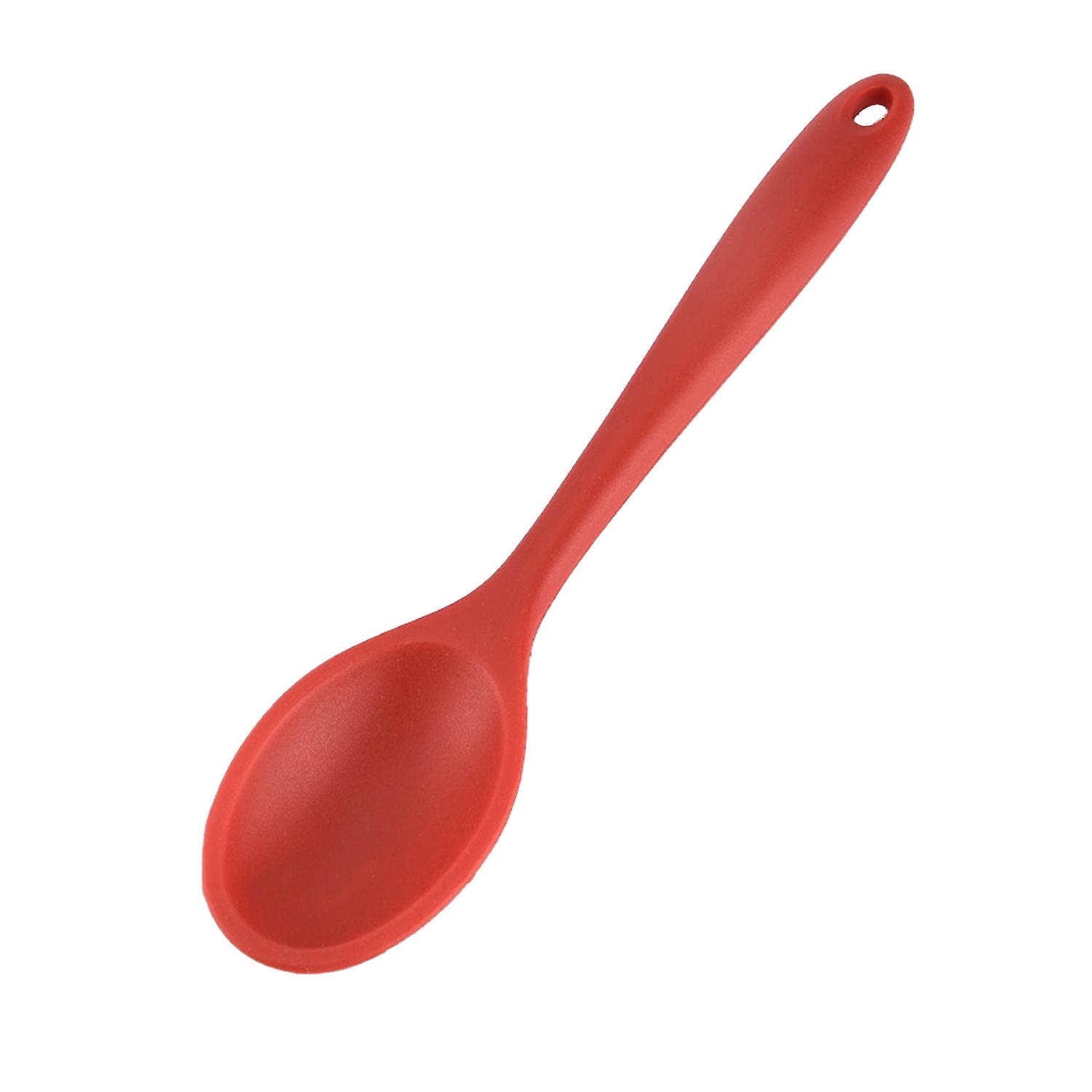ZHOUBA Spoon Corrosion-resistant Ergonomic Handgrip Dining Non Stick Oval Spoon Dinnerware Supplies