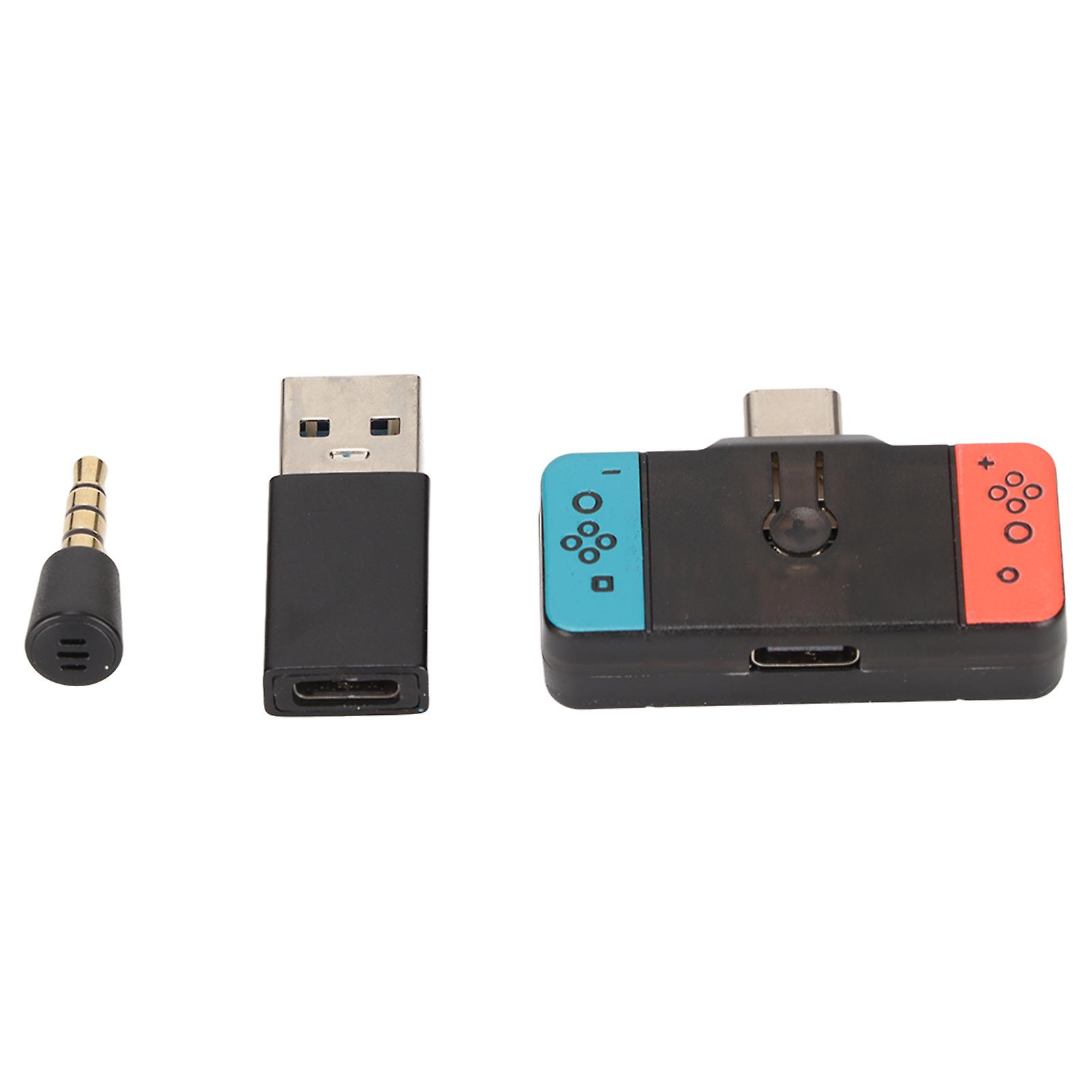 Wireless aptX Bluetooth Adapter for PS4 & PC - Type C Dongle in Blue and Red Colors